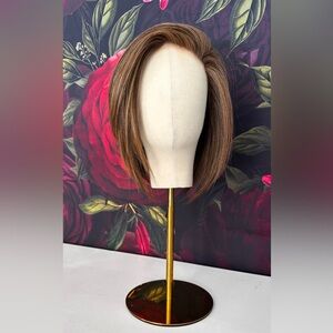 JB Extensions Khloe 12” Bob wig In Caramel Snowflake Lace
